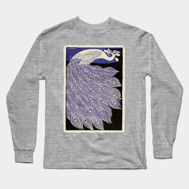 Peacock magazine cover Long Sleeve T-Shirt by UndiscoveredWonders